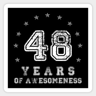 Vintage 48 years of awesomeness Sticker